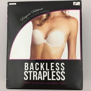 Fashion Forms Adhesive Strapless Backless Bra Nude Beige